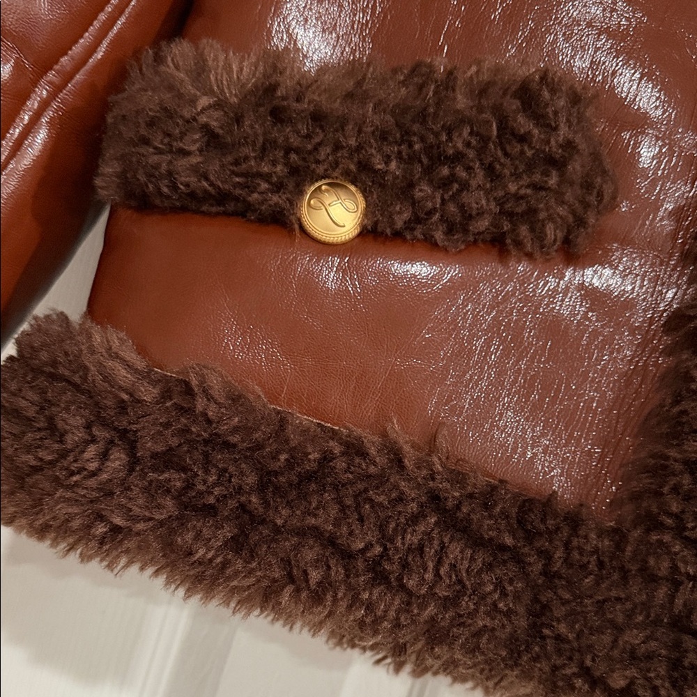 L'Academie Brown Teddy Jacket - Picture 3 of 4